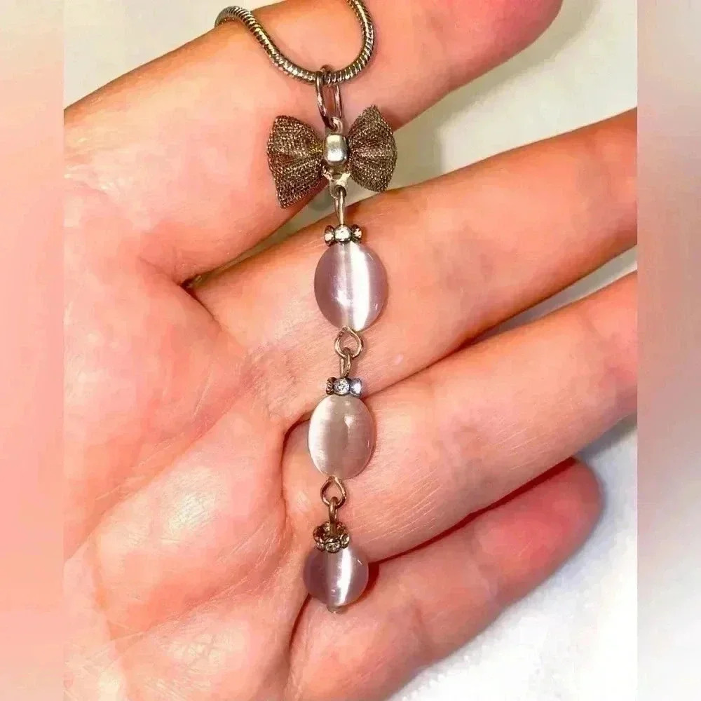 💥VINTAGE HAND MADE IN GEORGIA 🇬🇪  TBILISI 💥JEWELRY SET WITH LAVENDER QUARTZ - Picture 7 of 11